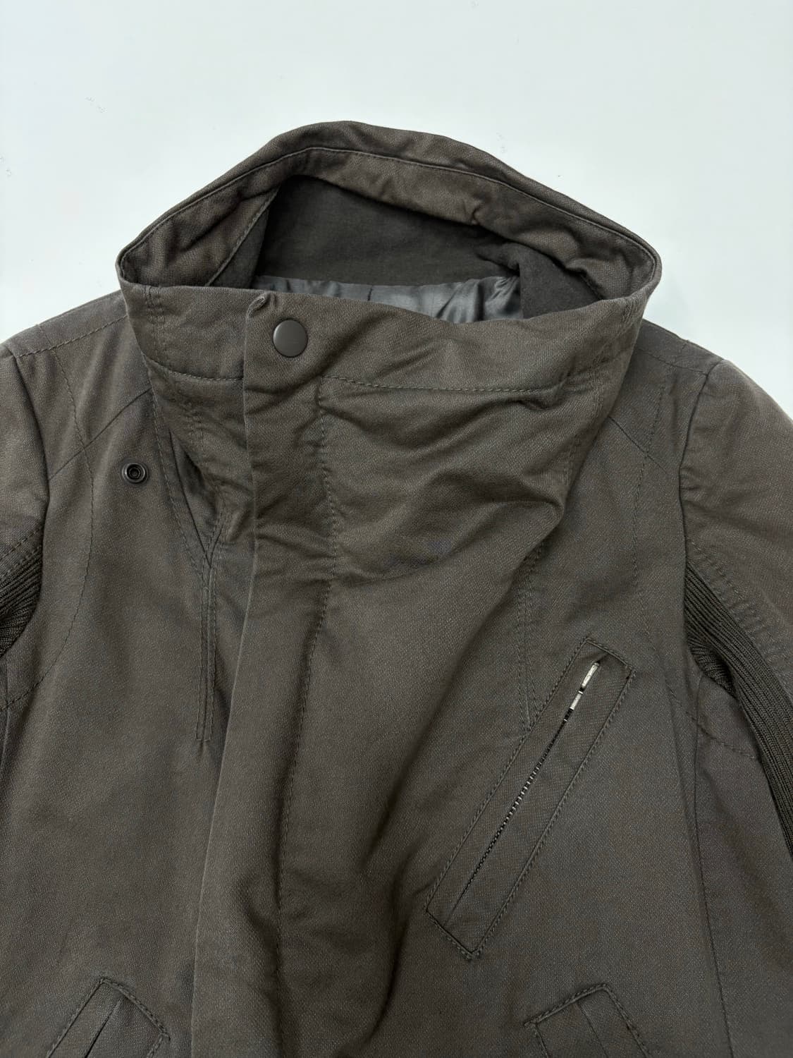 시스템 하이넥 크롭 y2k자켓 상품이미지5