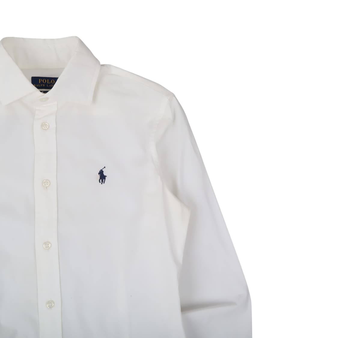 폴로 랄프로렌 우먼스 화이트 코튼 셔츠 상품이미지3