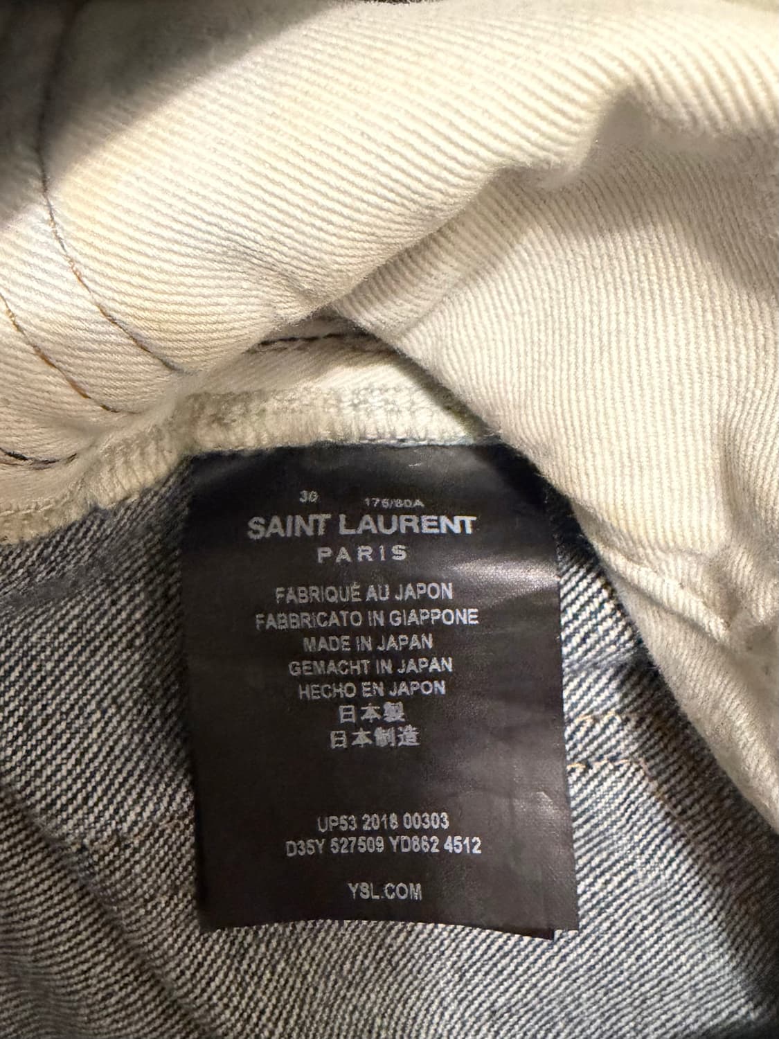 생로랑 무릎 디스 데님 30 상품이미지5