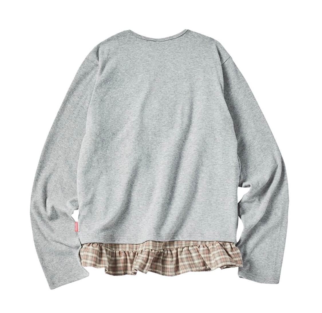 꼬모니노즈 체크 레이어드 가디건 모리걸 상품이미지2