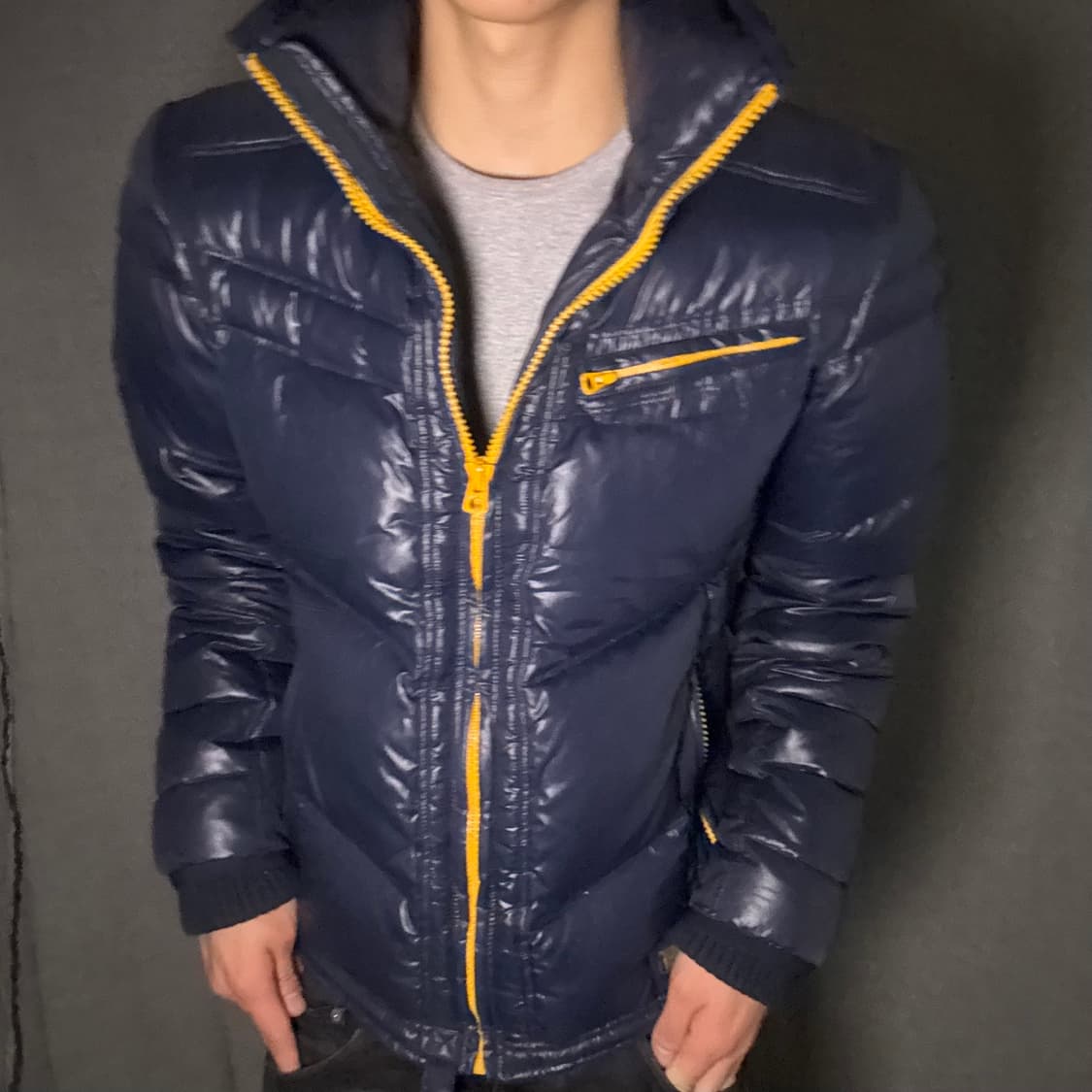 디젤 y2k 글로시 다운 푸퍼 패딩 상품이미지3