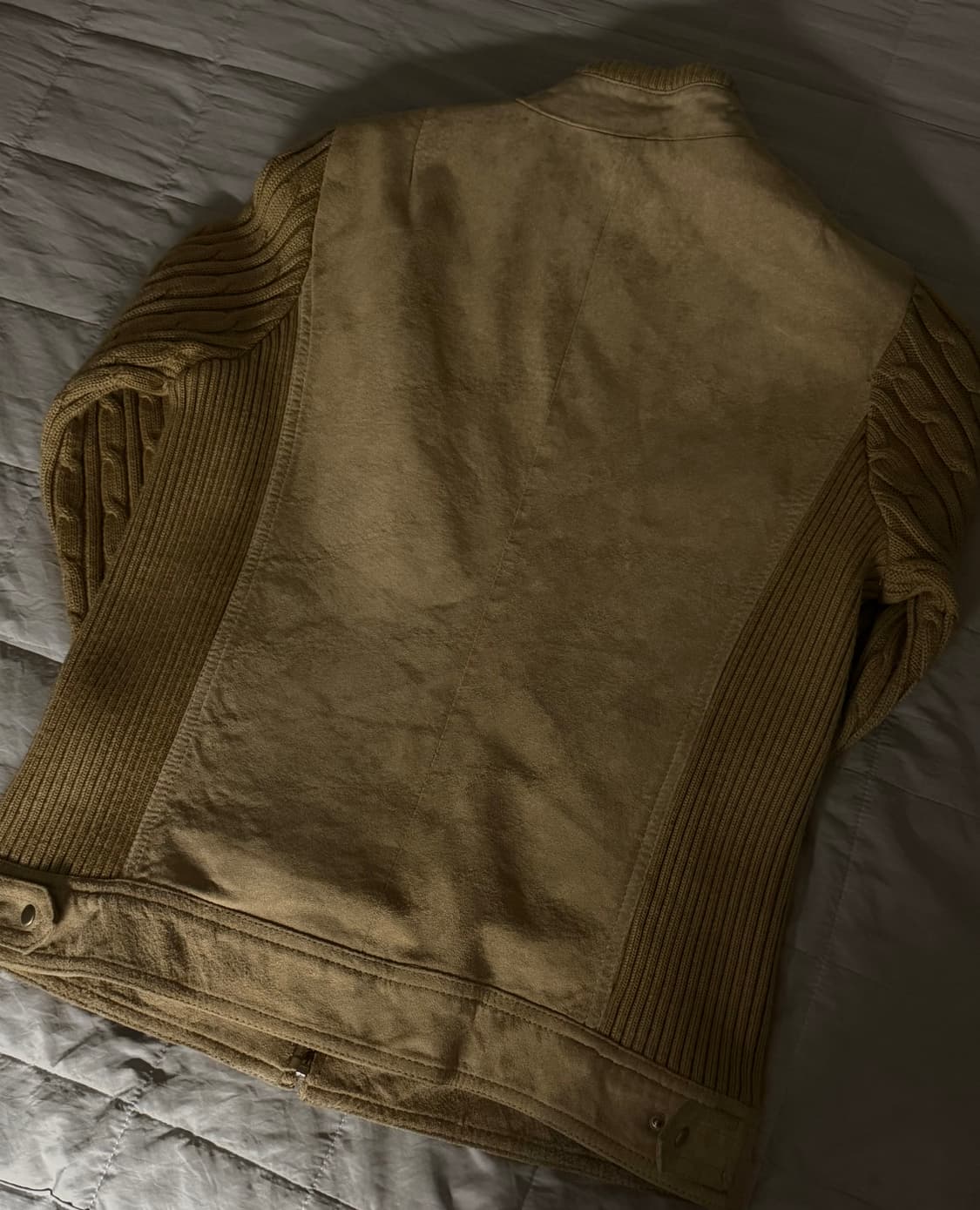 빈티지 CEAT-TOUT 스웨이드 니트 자켓 상품이미지2