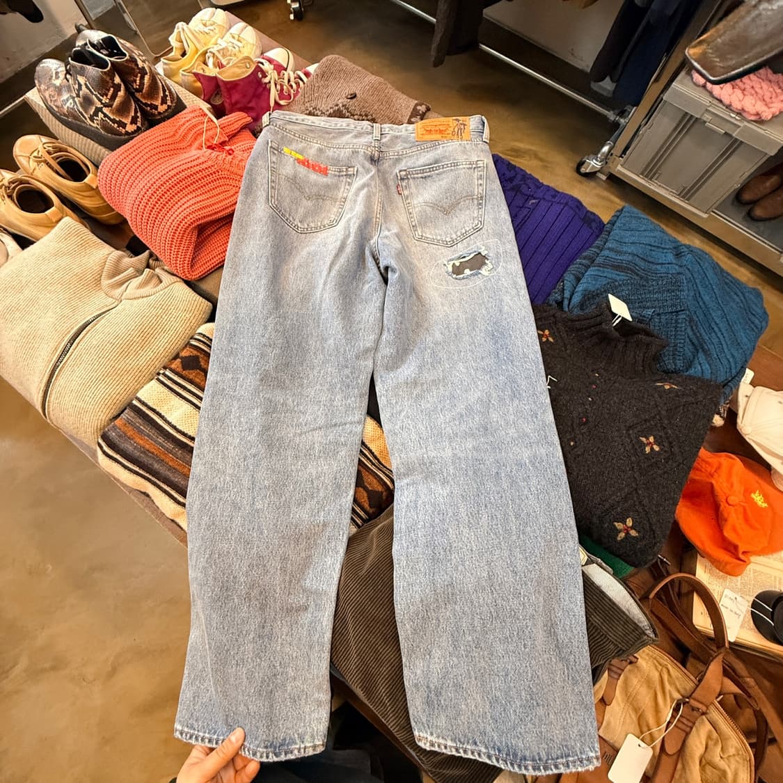 리바이스 토이스토리 568 루즈핏 패치워크 34x32 35 상품이미지7