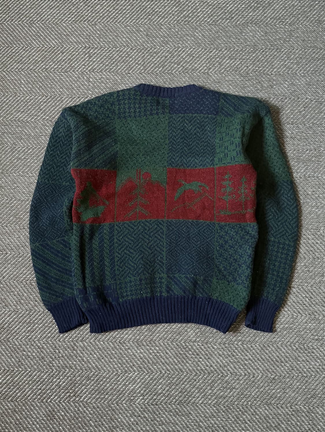 90s 울리치 내추럴 패턴 빈티지 스웨터 (100-105) 상품이미지5