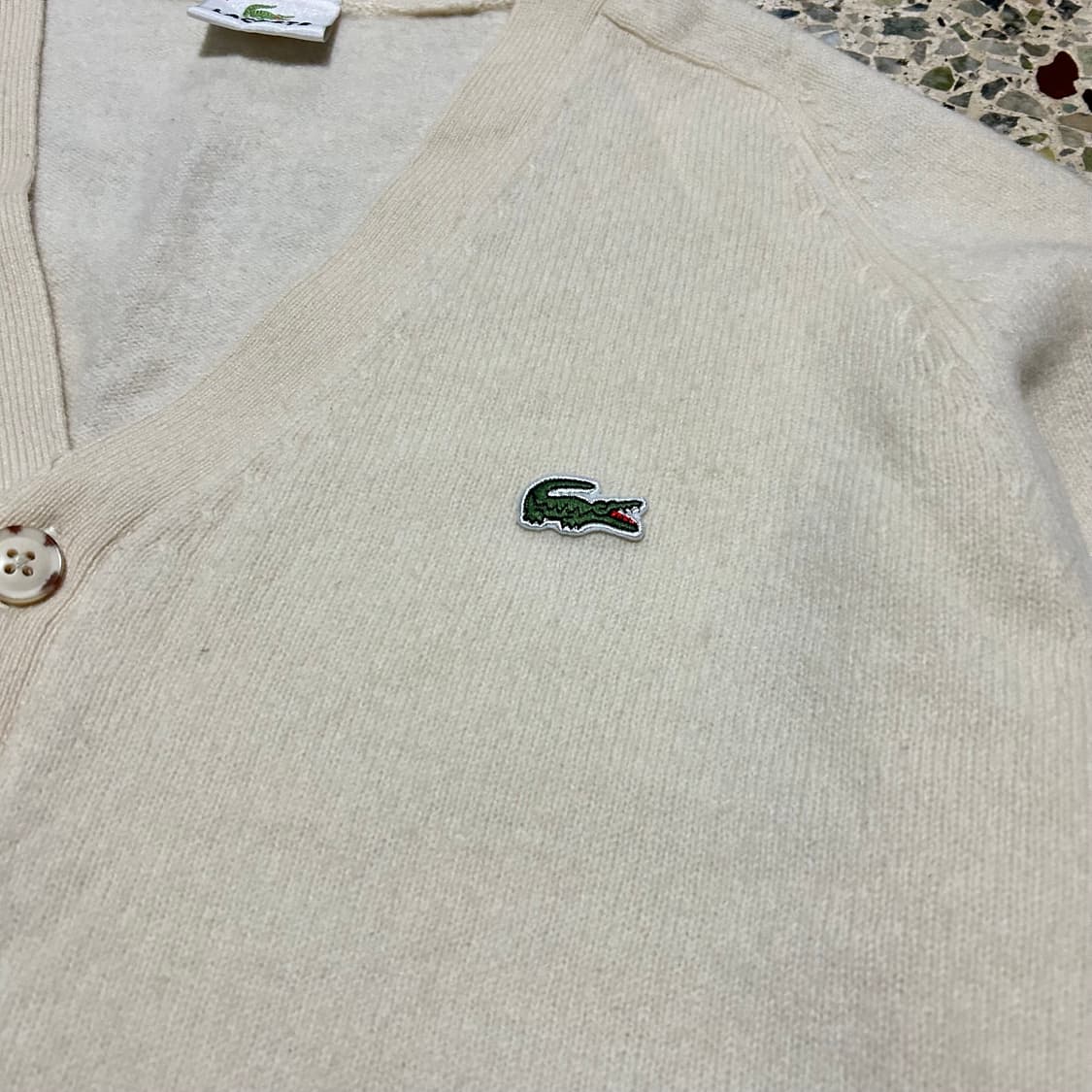 라코스테(Lacoste) 옐로우 가디건 상품이미지5