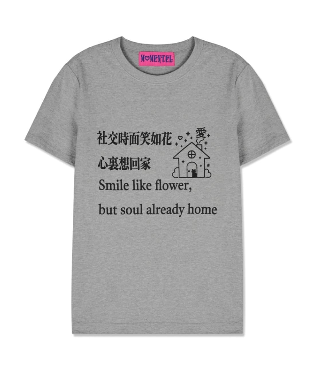 MOMENTEL t-shirt gray 상품이미지1