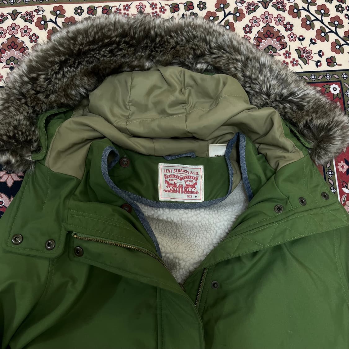 리바이스 여성 안감 양털 야상자켓 M 상품이미지2