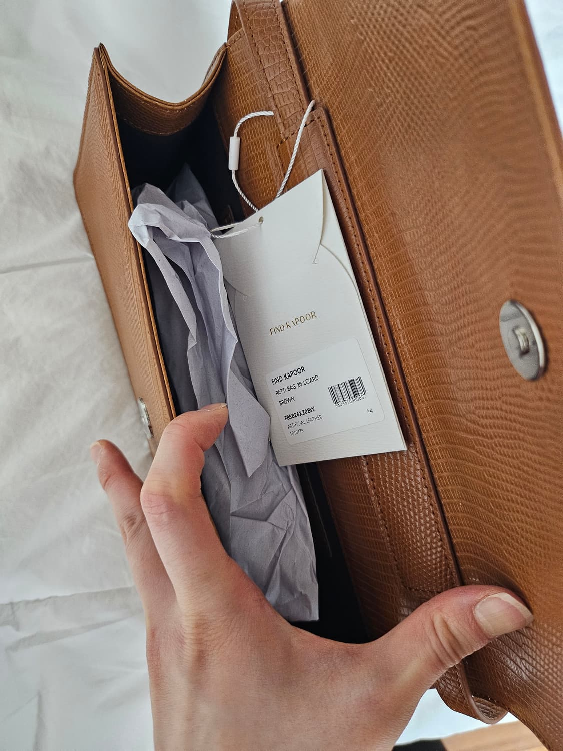 [새상품] 파인드카푸어 패티백 26 리자드 상품이미지7