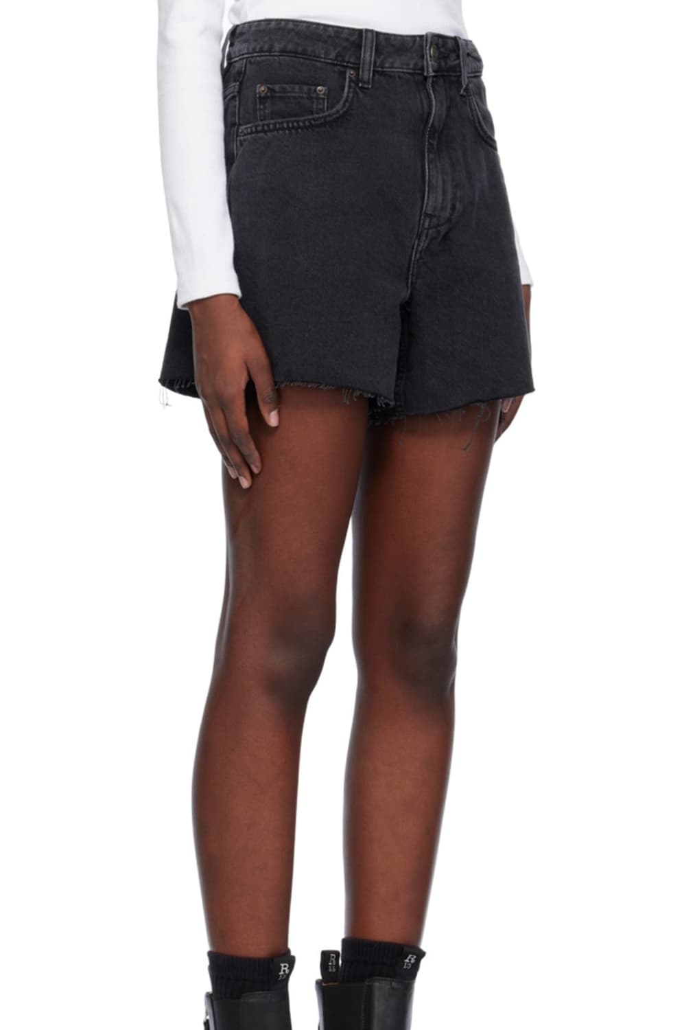 [Ksubi] Black Hi Line Denim Shorts 상품이미지2