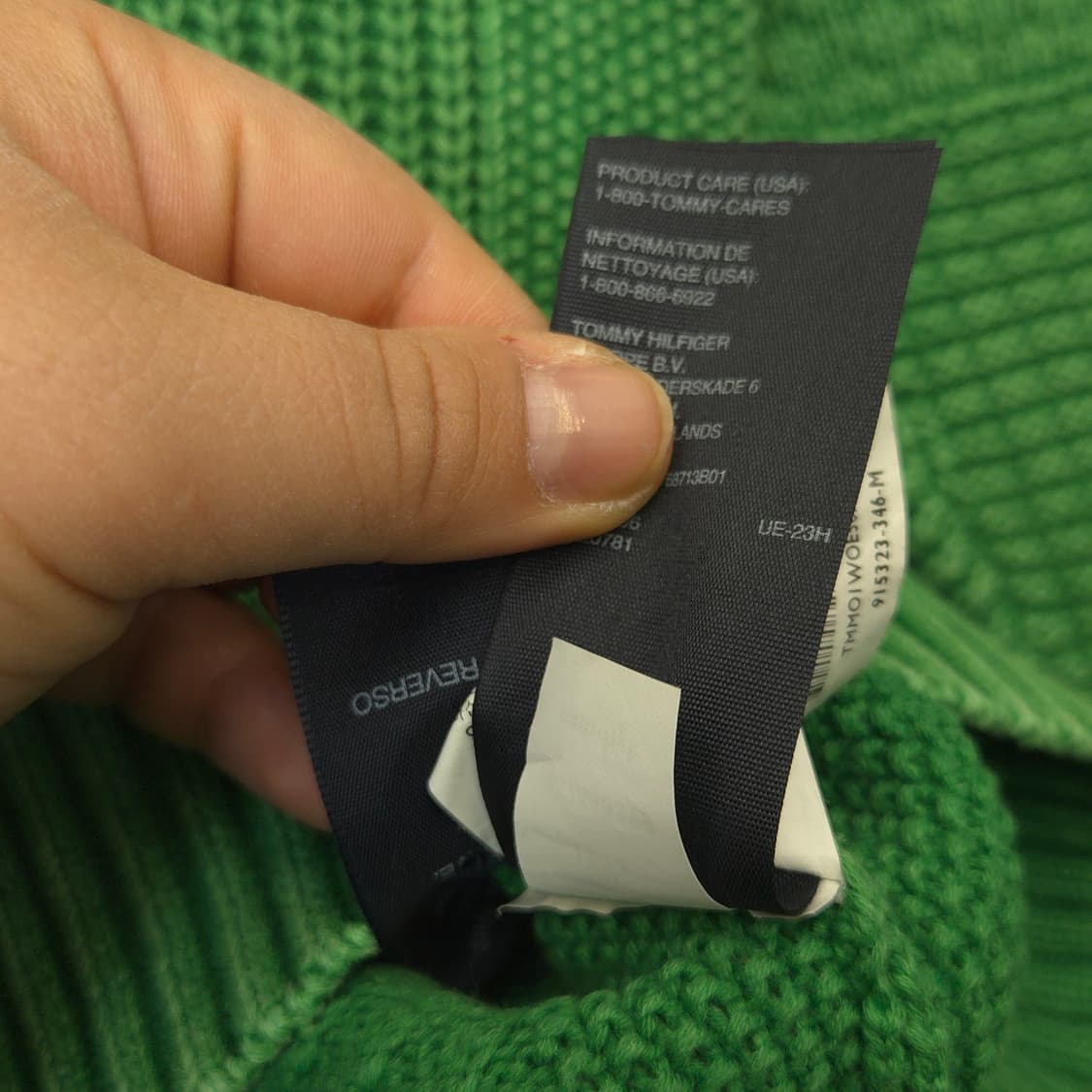 타미힐피거 그린색 니트  숄칼라 m 상품이미지8