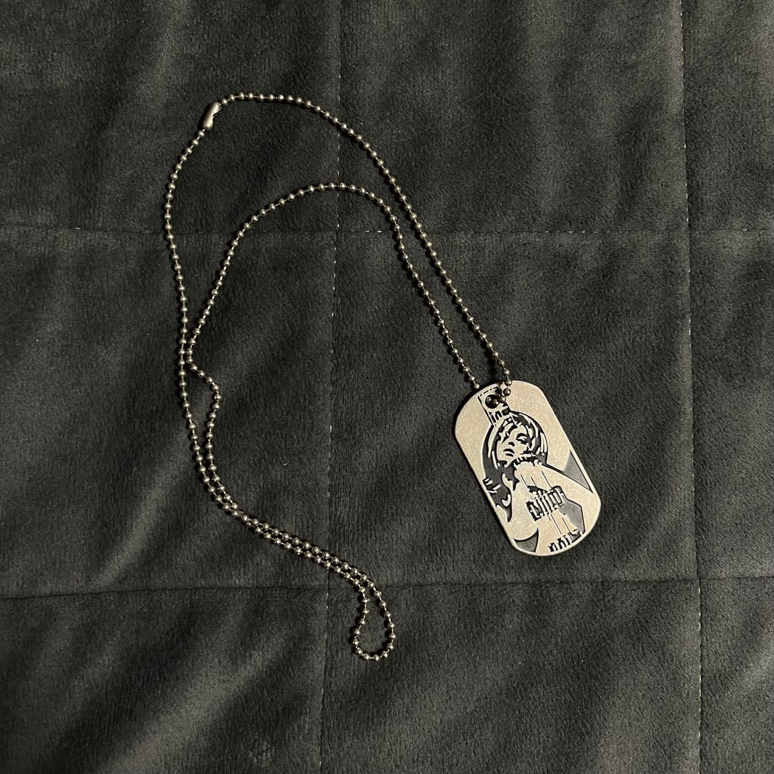 히스테릭 글래머 기타걸 도그태그 볼체인 목걸이 상품이미지1