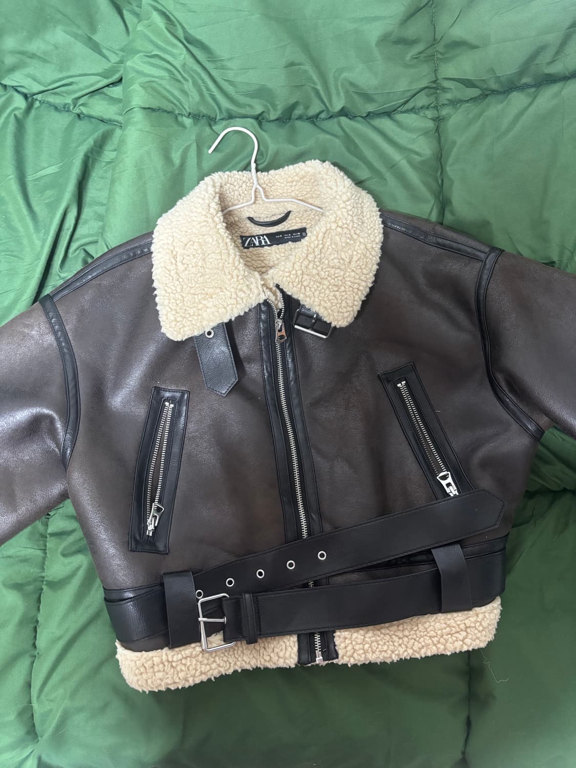 자라 더블 페이스드 크롭 점퍼 상품이미지1