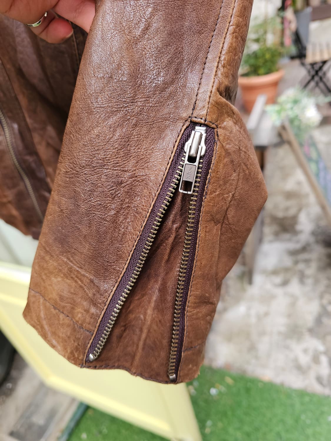 Manhattan Transfer 에이징 워싱 램스킨 싱글라이더 상품이미지7