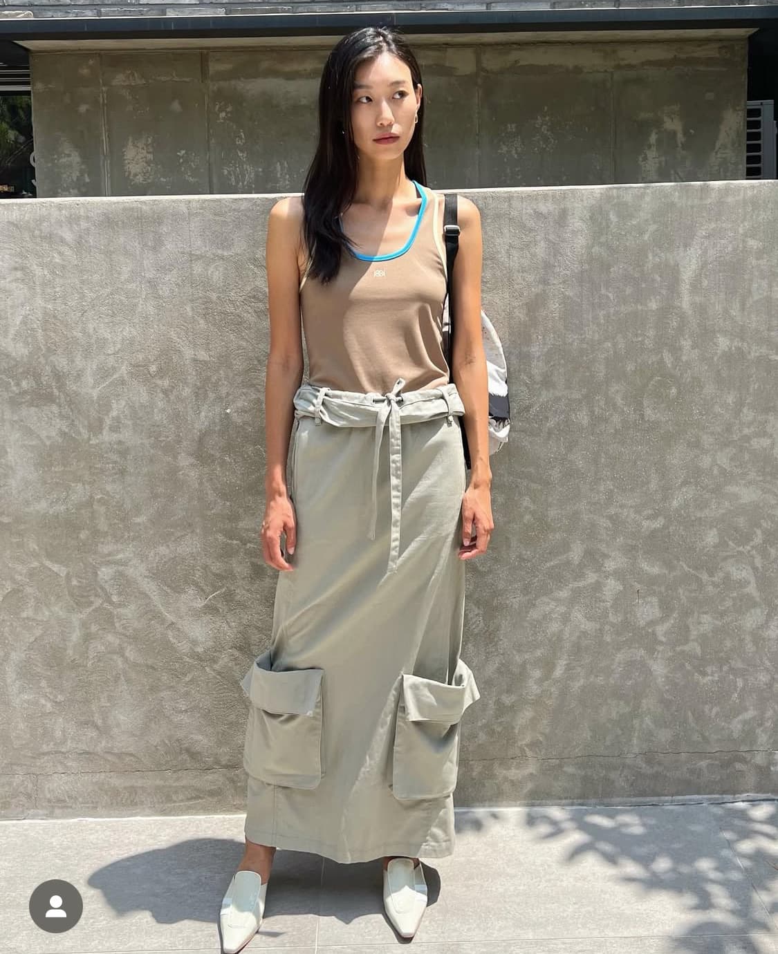 openyy 오픈와이와이 ROLLED WAIST CARGO 블랙 상품이미지3