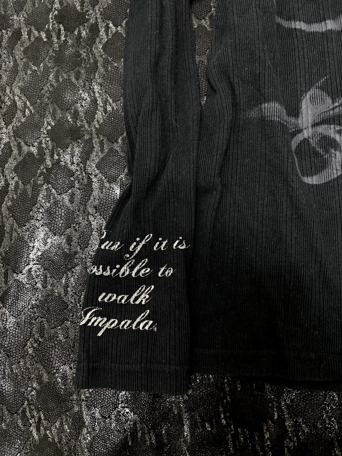 “Impala” 00‘s Smoke Print High Neck Slee 상품이미지2