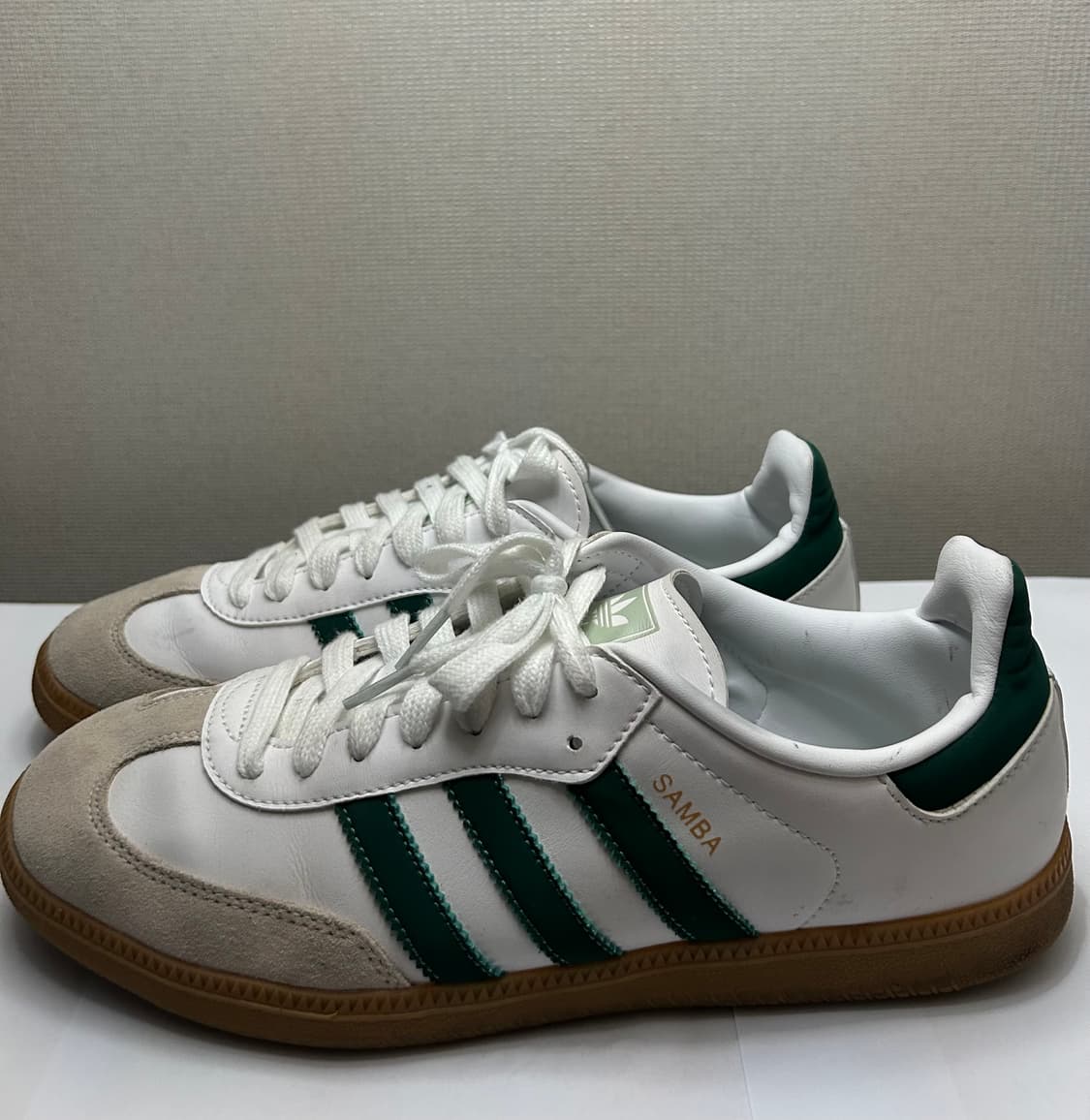아디다스 삼바 OG 화이트 그린 상품이미지1