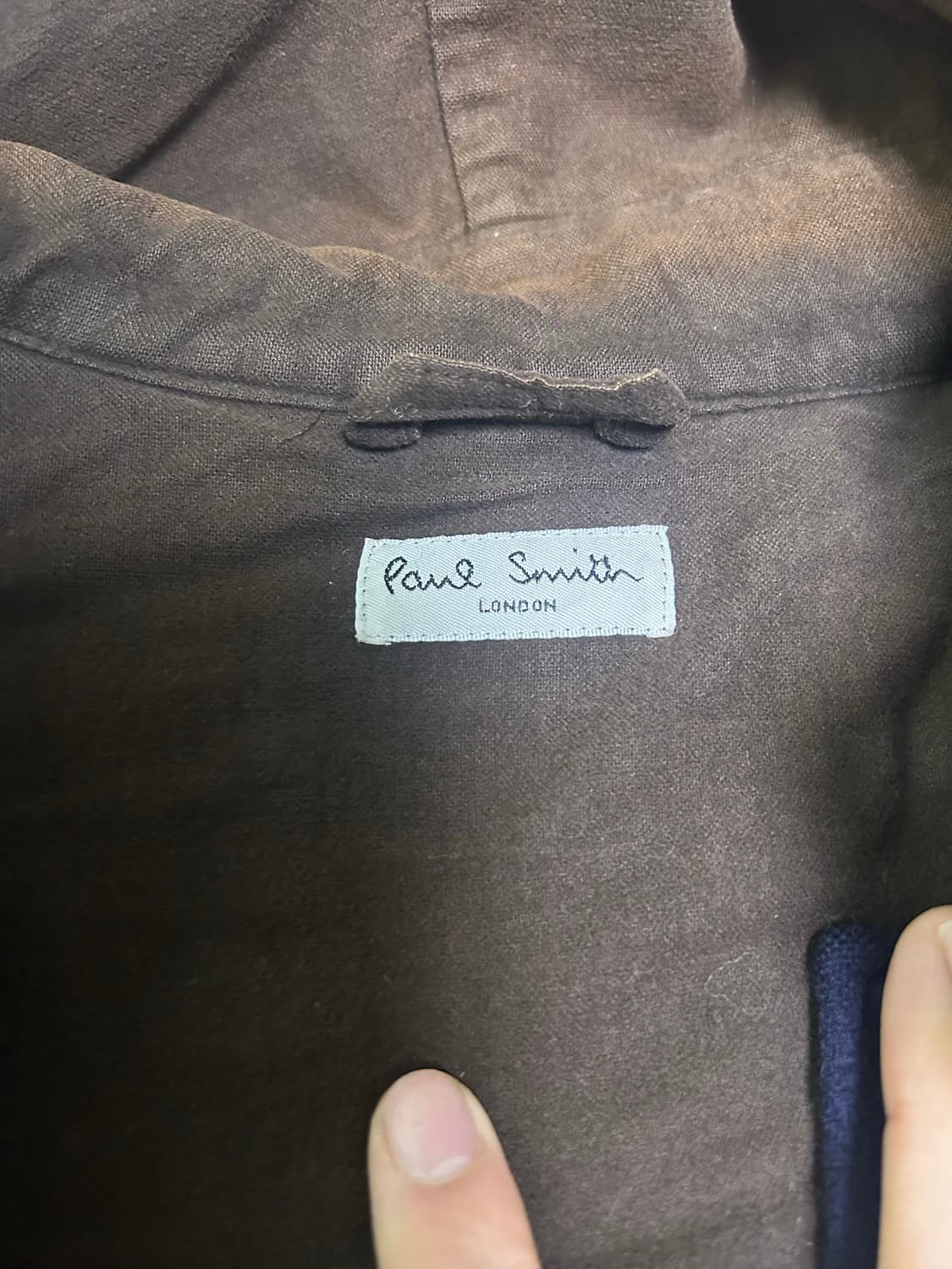 일제 폴스미스 네이비 울 후드 코트 사이즈 105~110 상품이미지3