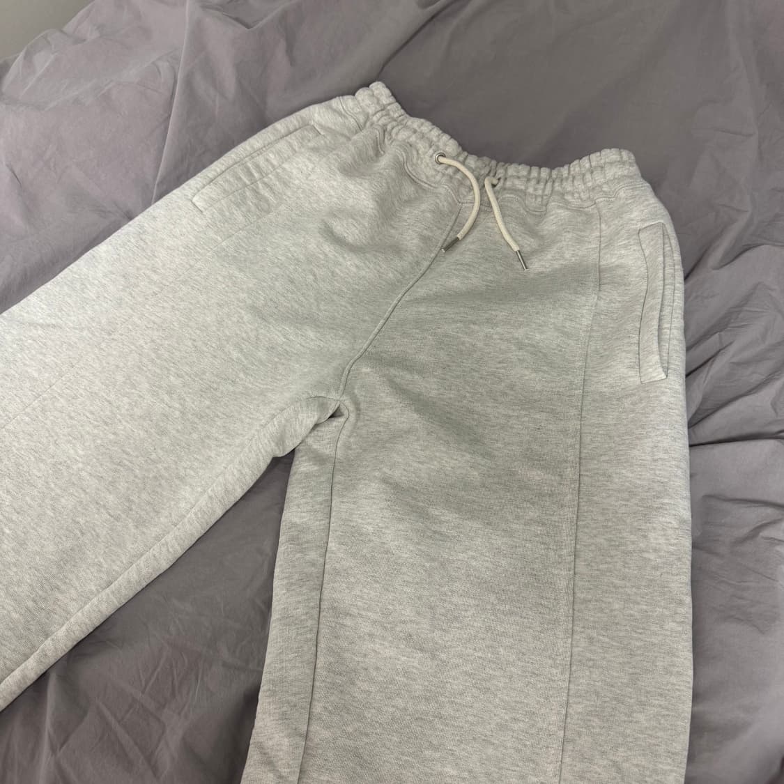 로커드 헤비 와이드 조거 스웻팬츠 오트밀 M 상품이미지2