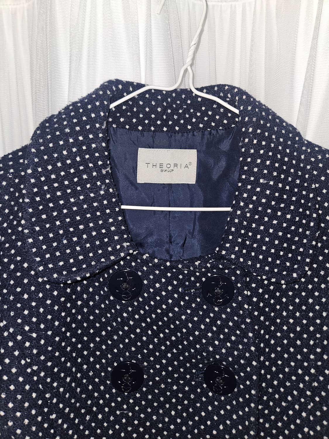 theoria 세일러 버튼 네이비 코트 니혼진 공겜여주 히메갸루 모리걸 상품이미지3