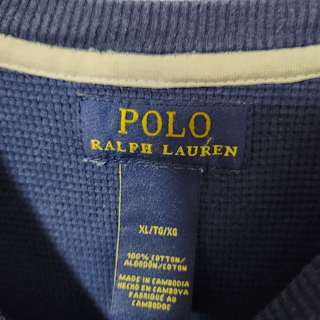 J390 [XL] 폴로 랄프로렌 와플 긴팔 티셔츠 상품이미지4