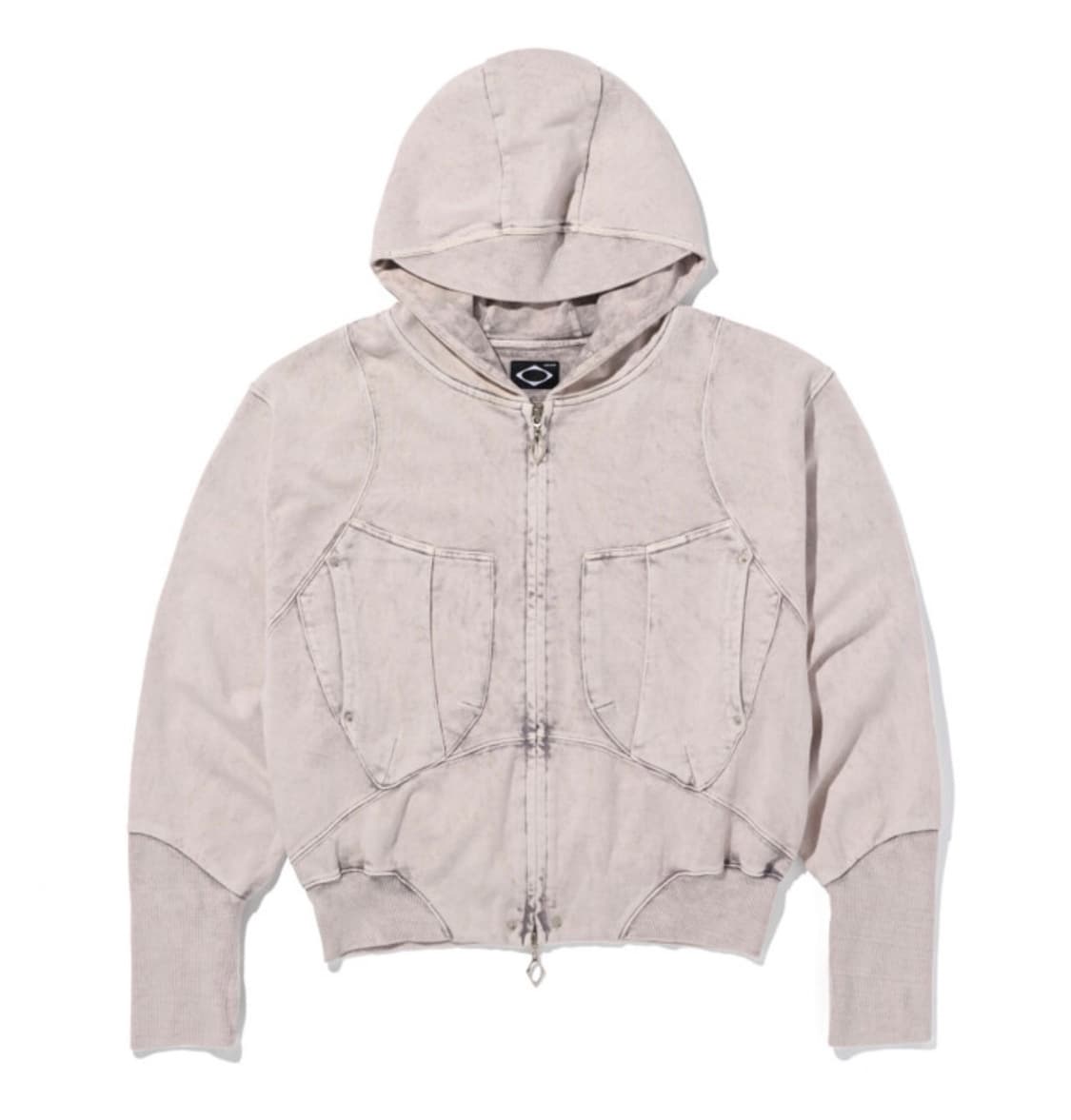 미스치프 빅포켓 후디 핑크그레이 상품이미지1