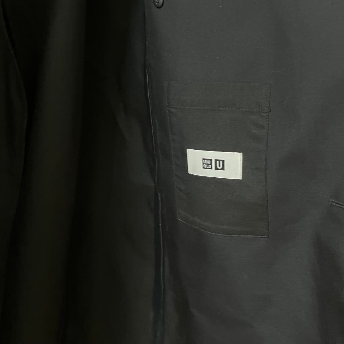 유니클로U 르메르 트렌치코트 블랙(후드 탈부착) 상품이미지5