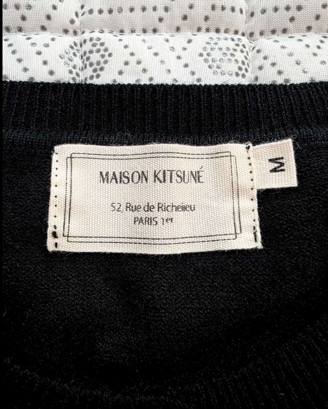 메종키츠네 폭스 패치 블랙 가디건 ~55반 상품이미지8