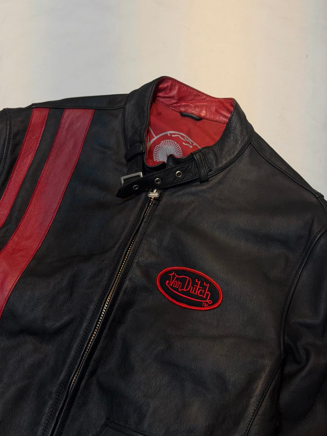 00s 본더치 소가죽 크롭 라이더 레더자켓 블랙 상품이미지2