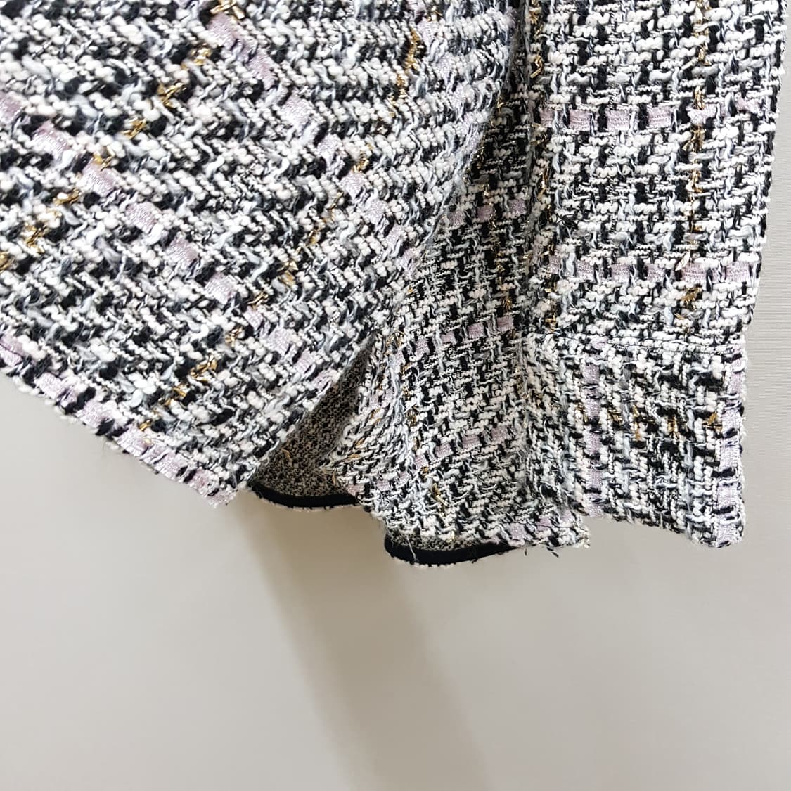 MAJE 마쥬 트위드 오프숄더 레이어드 셔츠 블라우스 1사이즈 상품이미지3