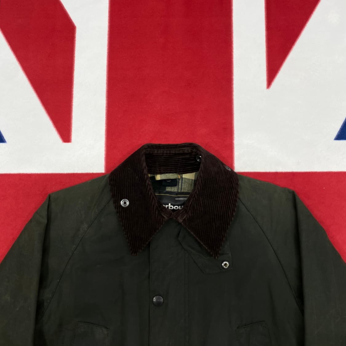 바버 비데일 왁스자켓 실측 S  상품이미지3