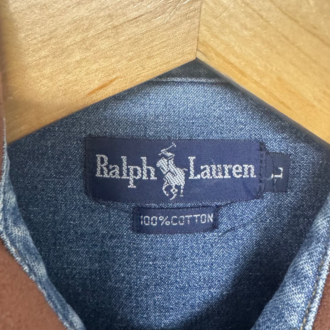 폴로 포니 데님 패치 셔츠 상품이미지3