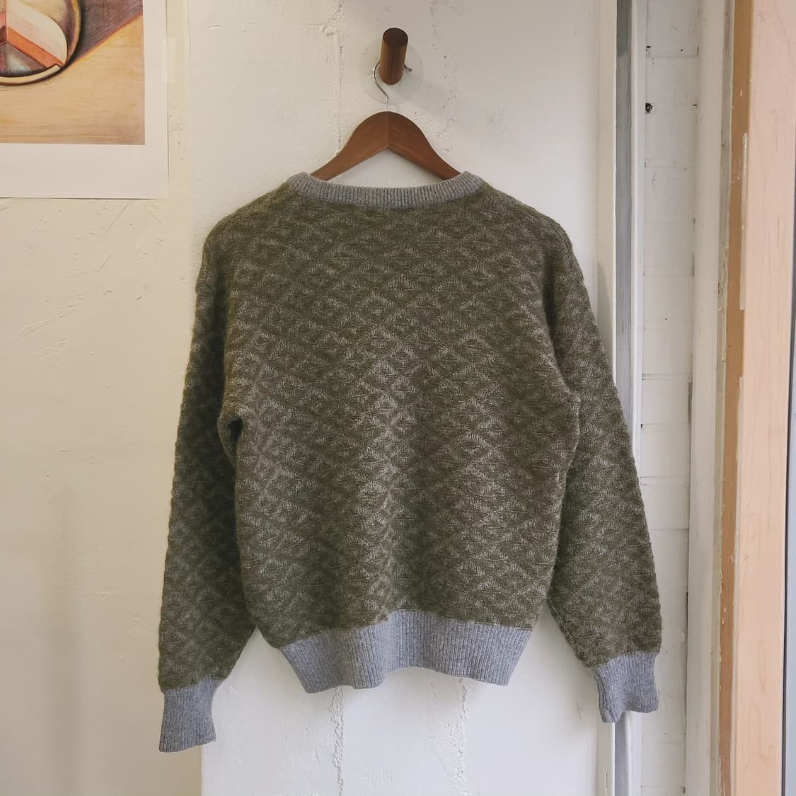 Toroy 시보리 배색 울 스웨터(Japan made) 상품이미지6