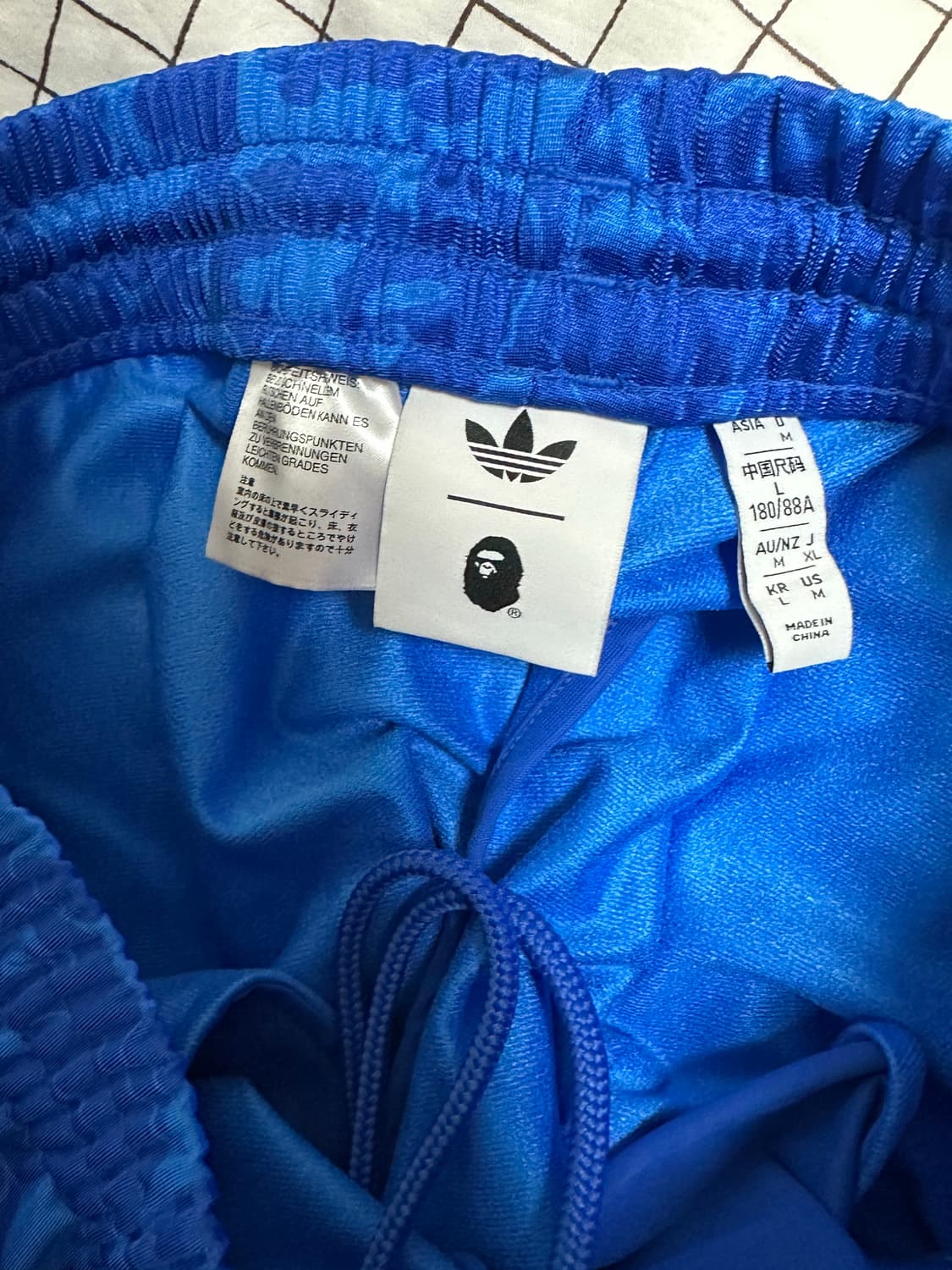 아디다스 베이프 트랙 팬츠 블루 L 상품이미지3