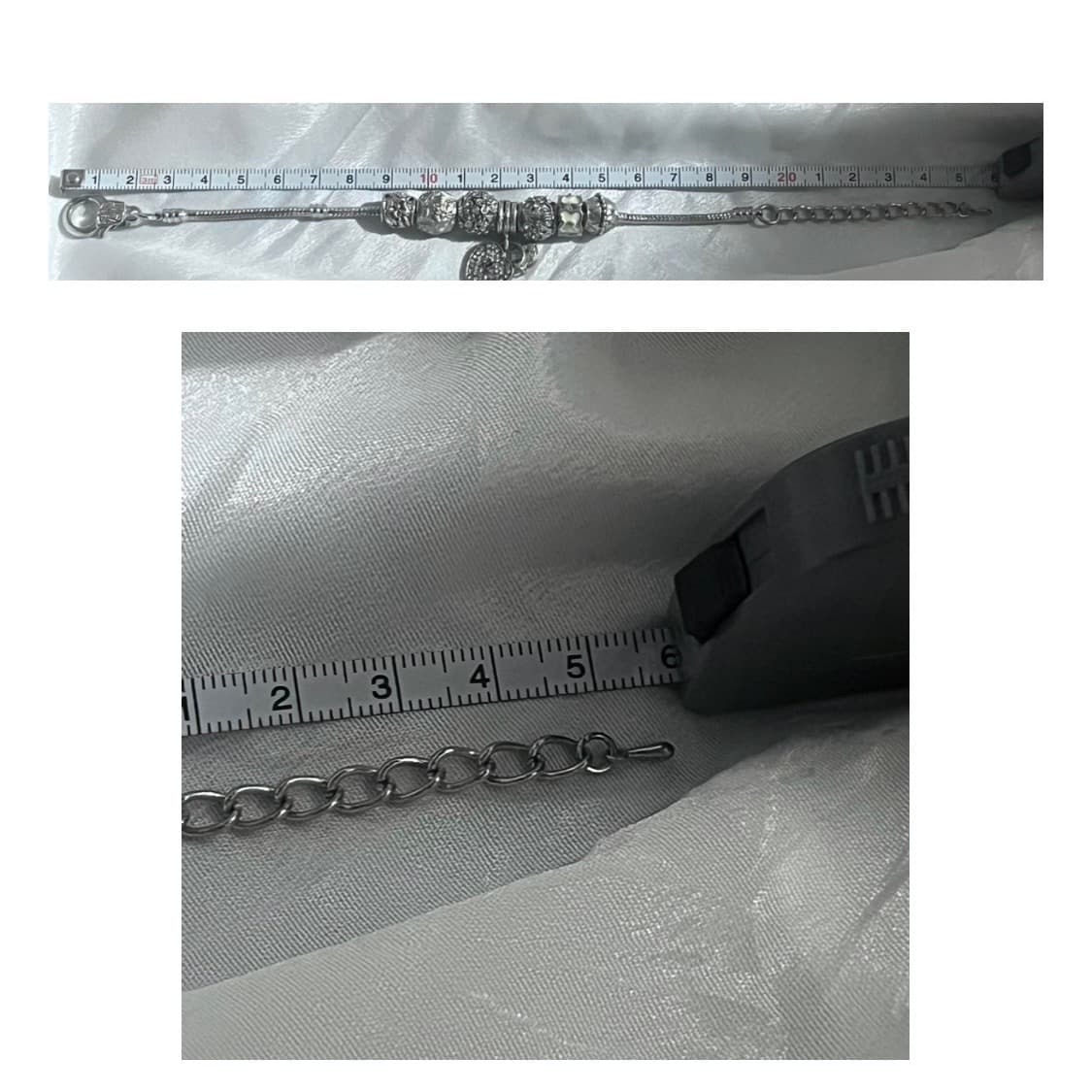 오리엔탈 갸루 페어리 고딕 고스 앤틱 엔틱 판도라깔 실버 참 자물쇠 팔찌 상품이미지4