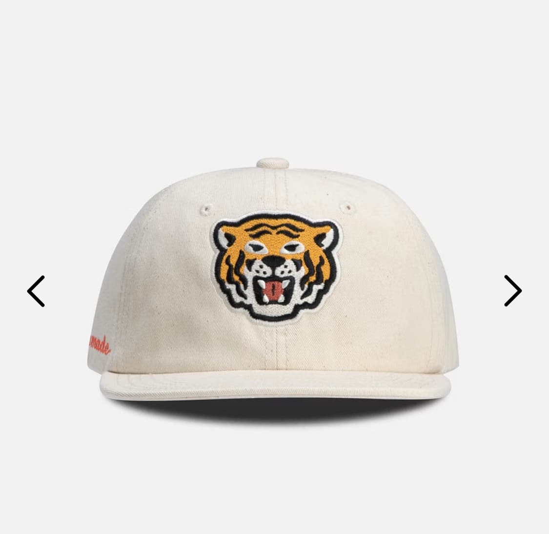 휴먼메이드 6판넬 타이거 화이트 캠프캡 상품이미지1