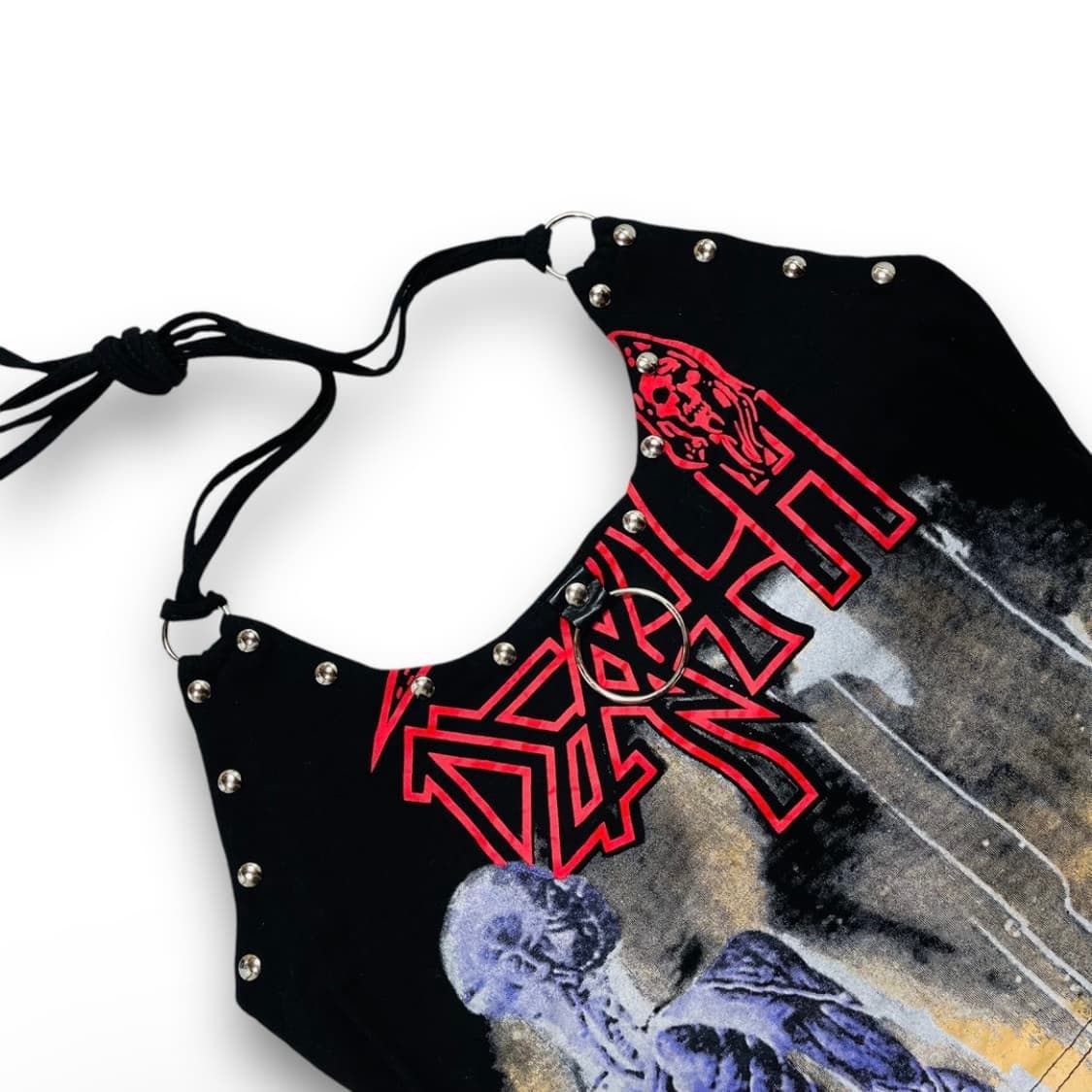 펑크 어메이징 y2k 고스 크롭 슬리브리스 상품이미지2