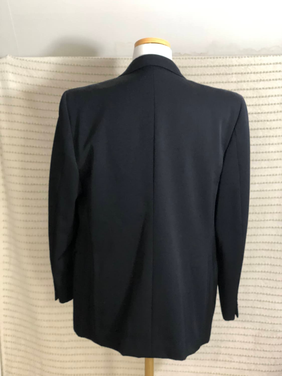 빈티지 울 블랙 더블 블레이저 자켓 상품이미지2