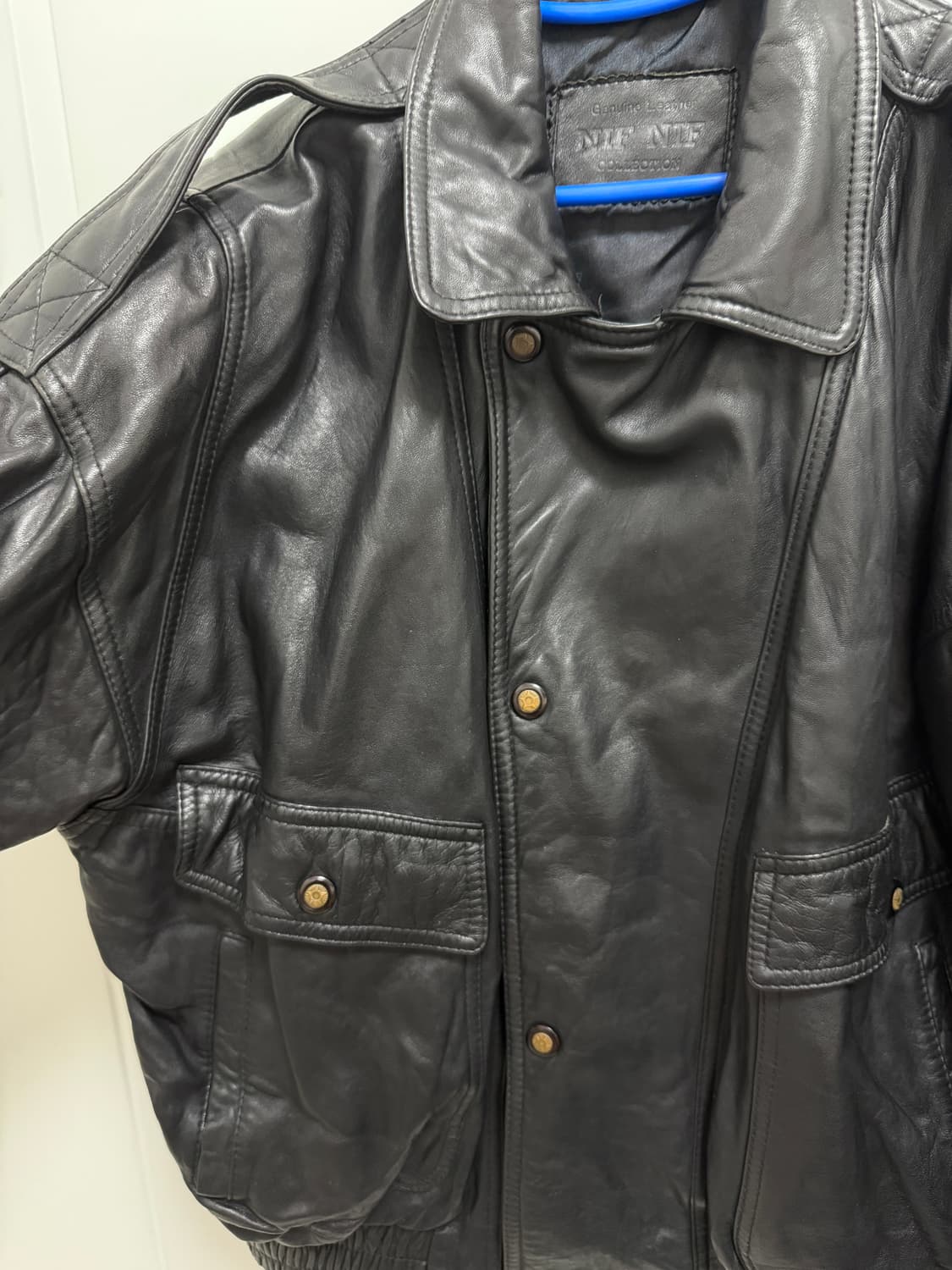 빈티지 양가죽 자켓 오버핏 리얼레더 상품이미지4