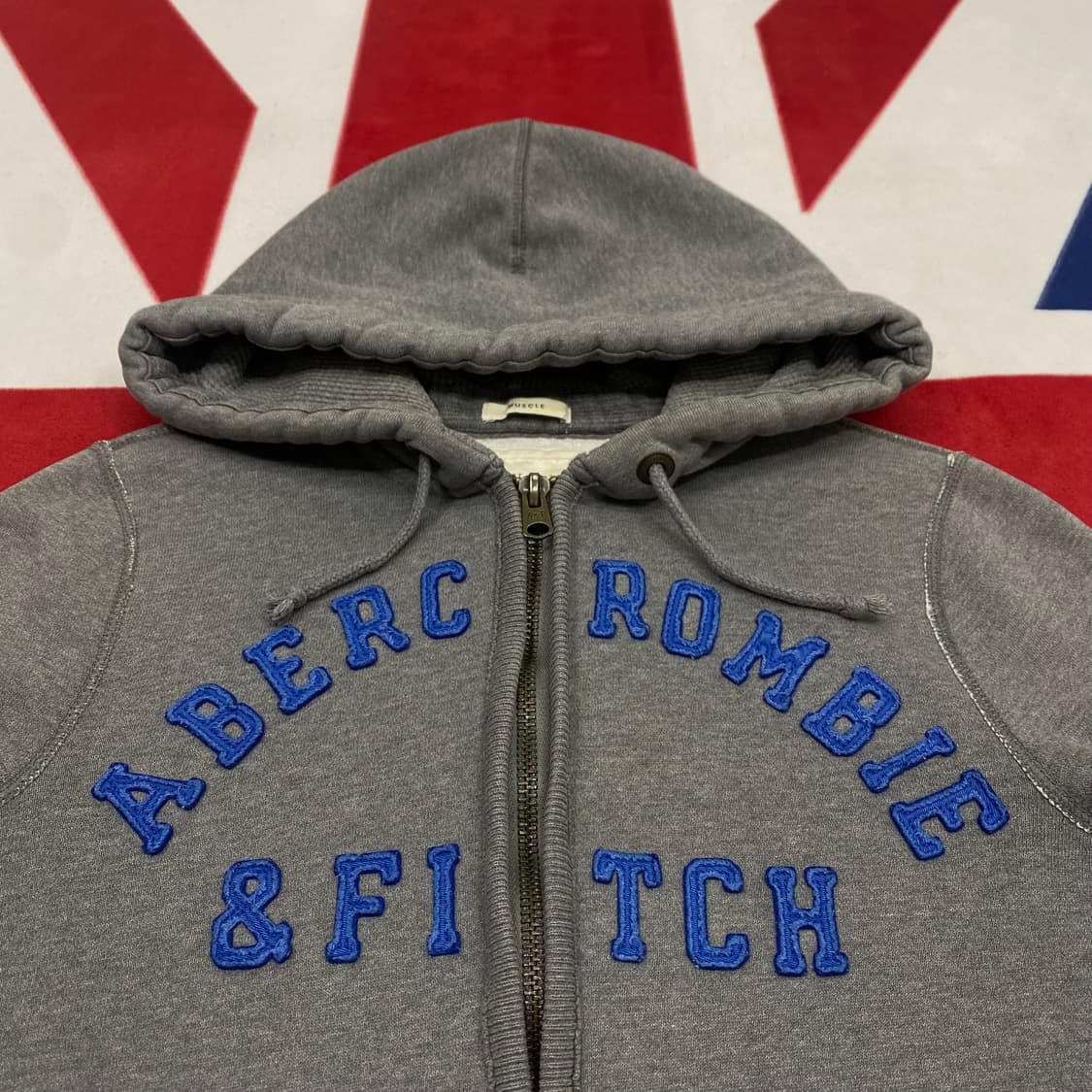 아베크롬비 아치로고 후드집업 M  상품이미지4