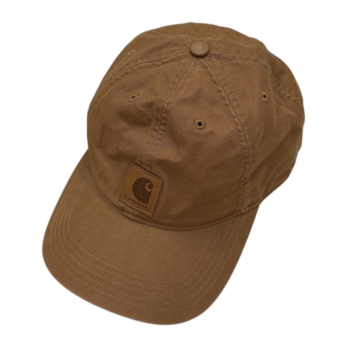 칼하트 빈티지 워싱 레트로 캔버스 볼캡 모자 브라운 상품이미지2