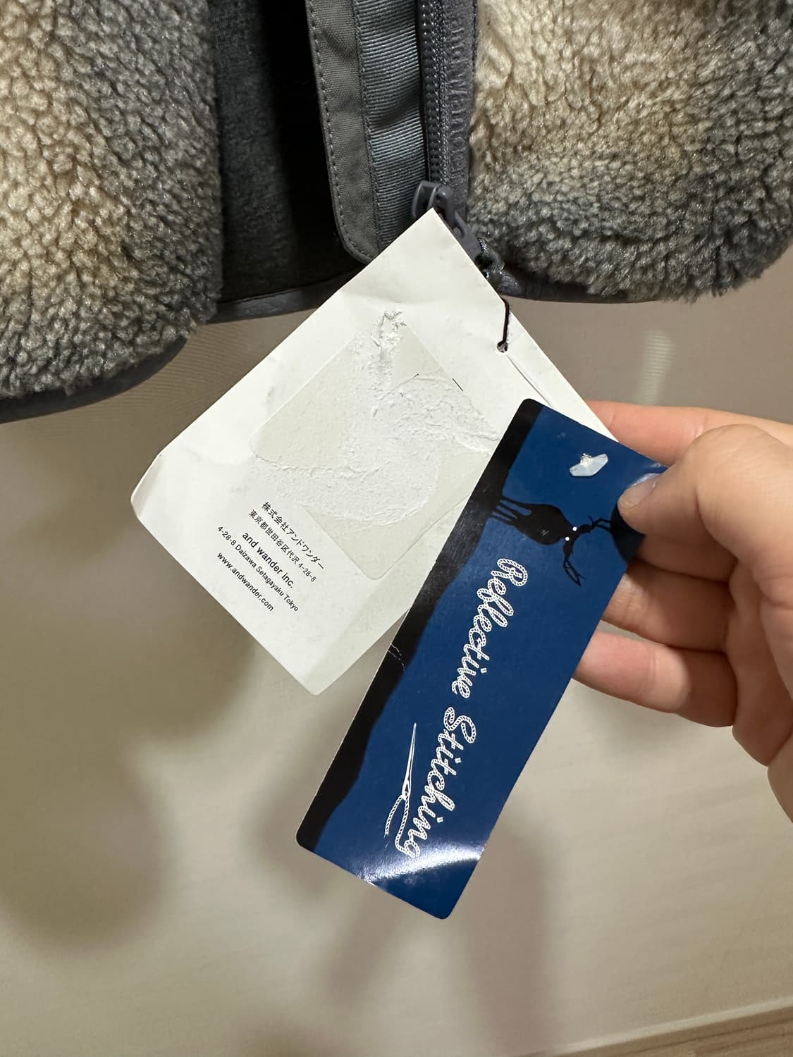 [L] 앤드원더 보아 플리스 자켓 새제품 상품이미지5