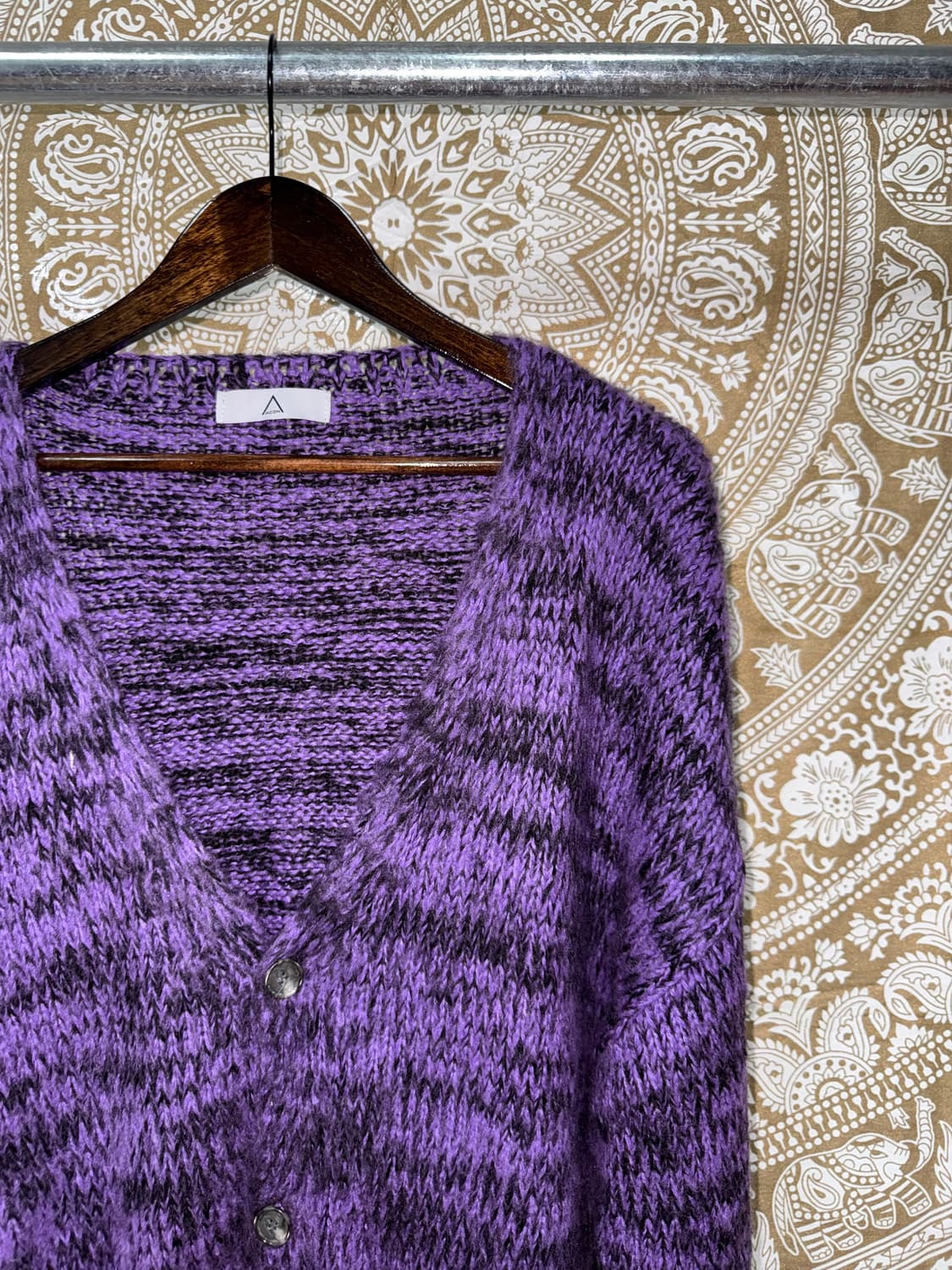 빈티지 퍼플 니트 가디건  상품이미지4
