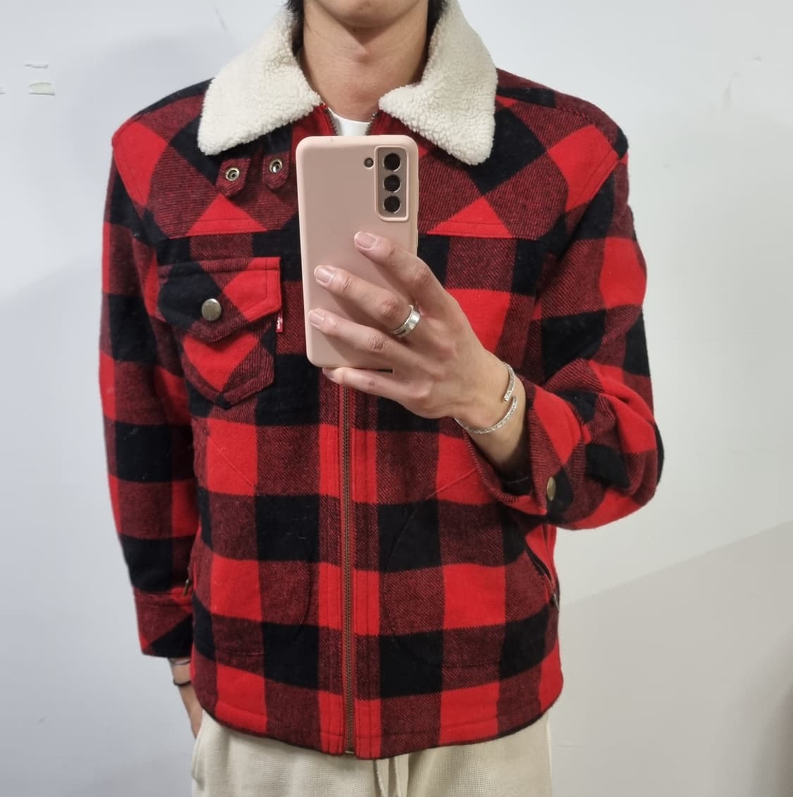 리바이스 쉐르파 체크자켓  상품이미지3