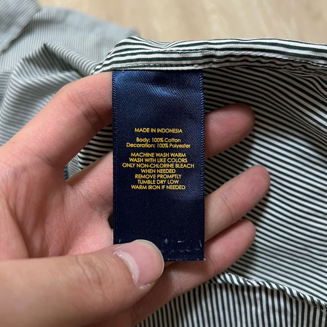폴로 랄프로렌 여성 버튼다운 스트라이프 셔츠 S/90  상품이미지6