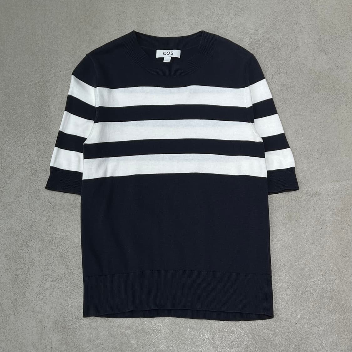 코스 스트라이프 니트반팔티 s10355 상품이미지1