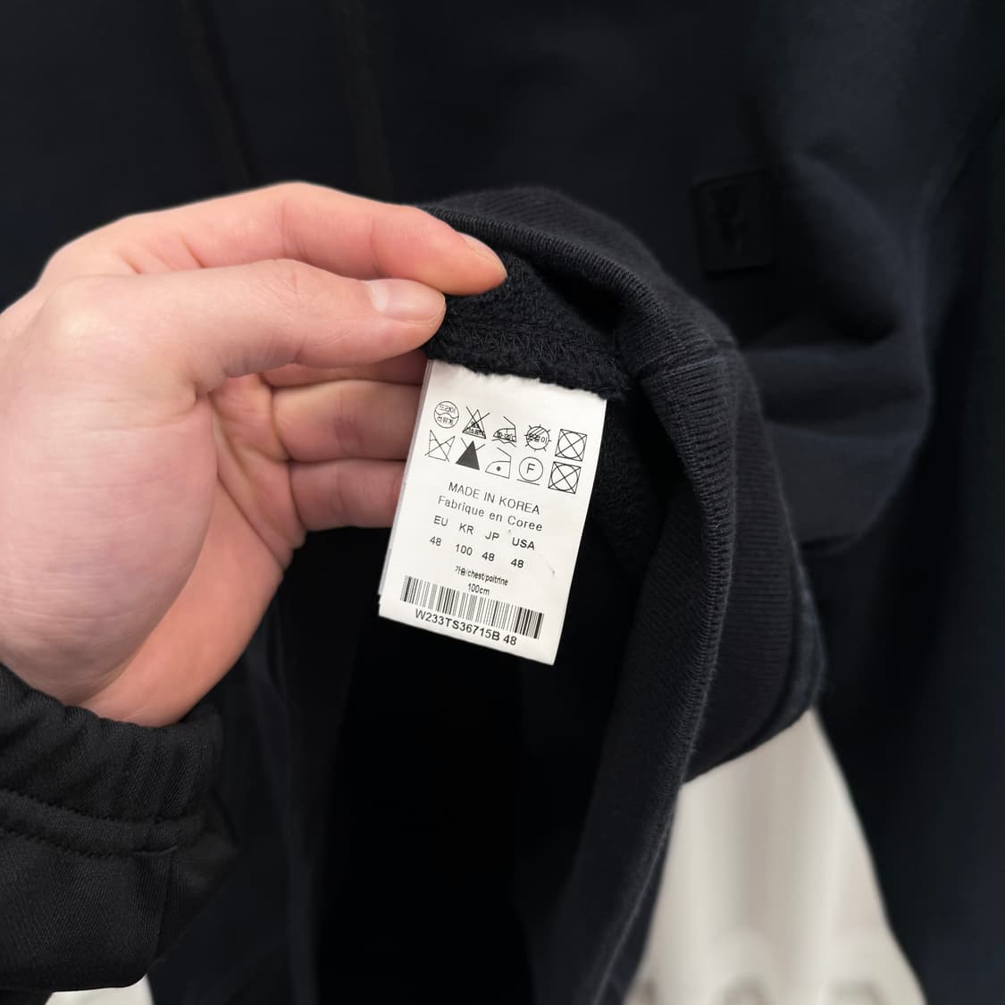 [48] 우영미 플라워 후드티 블랙 상품이미지6