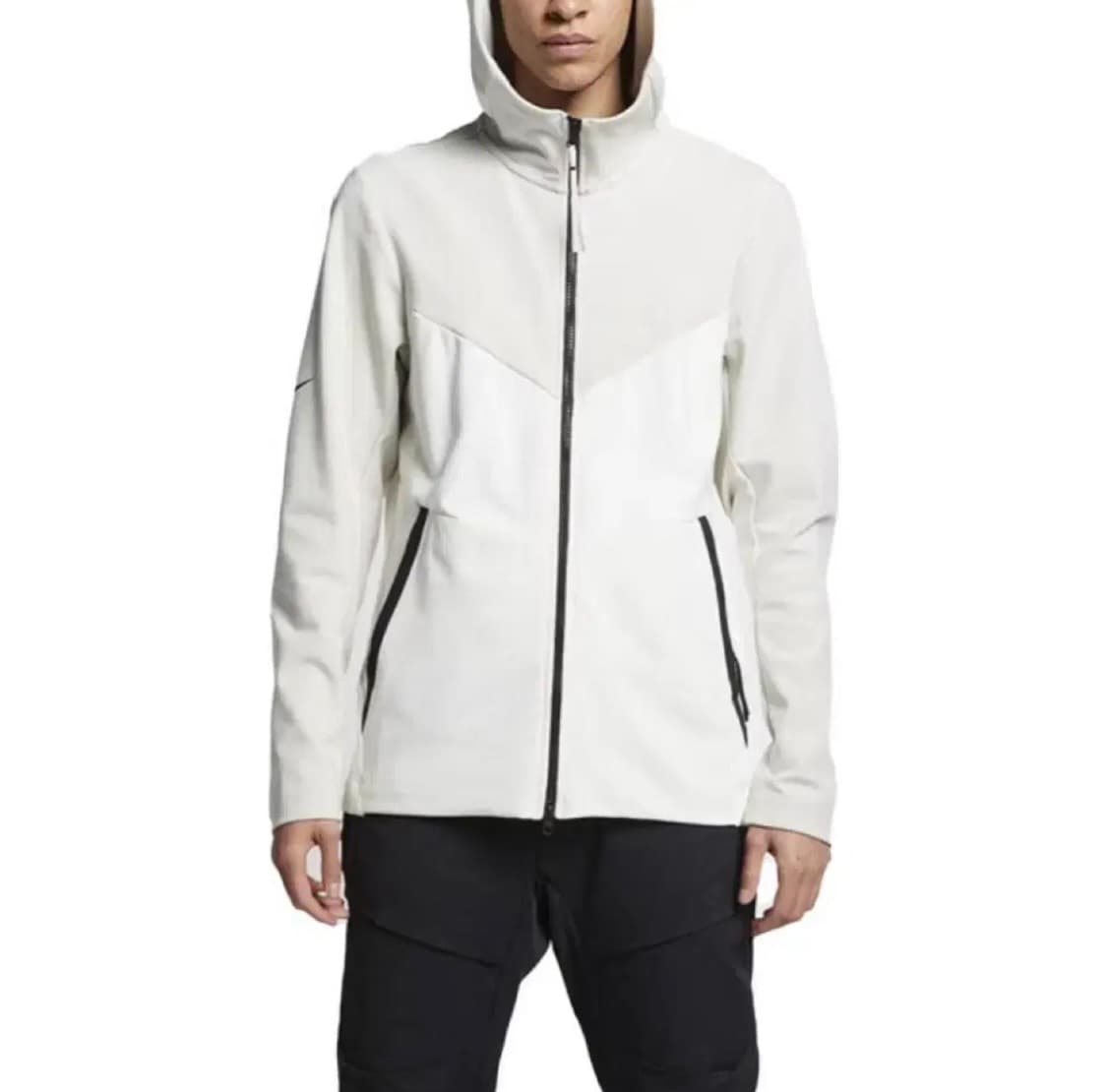 나이키 테크팩 니트 풀집 후디 윈드러너 후드집업 화이트 상품이미지10