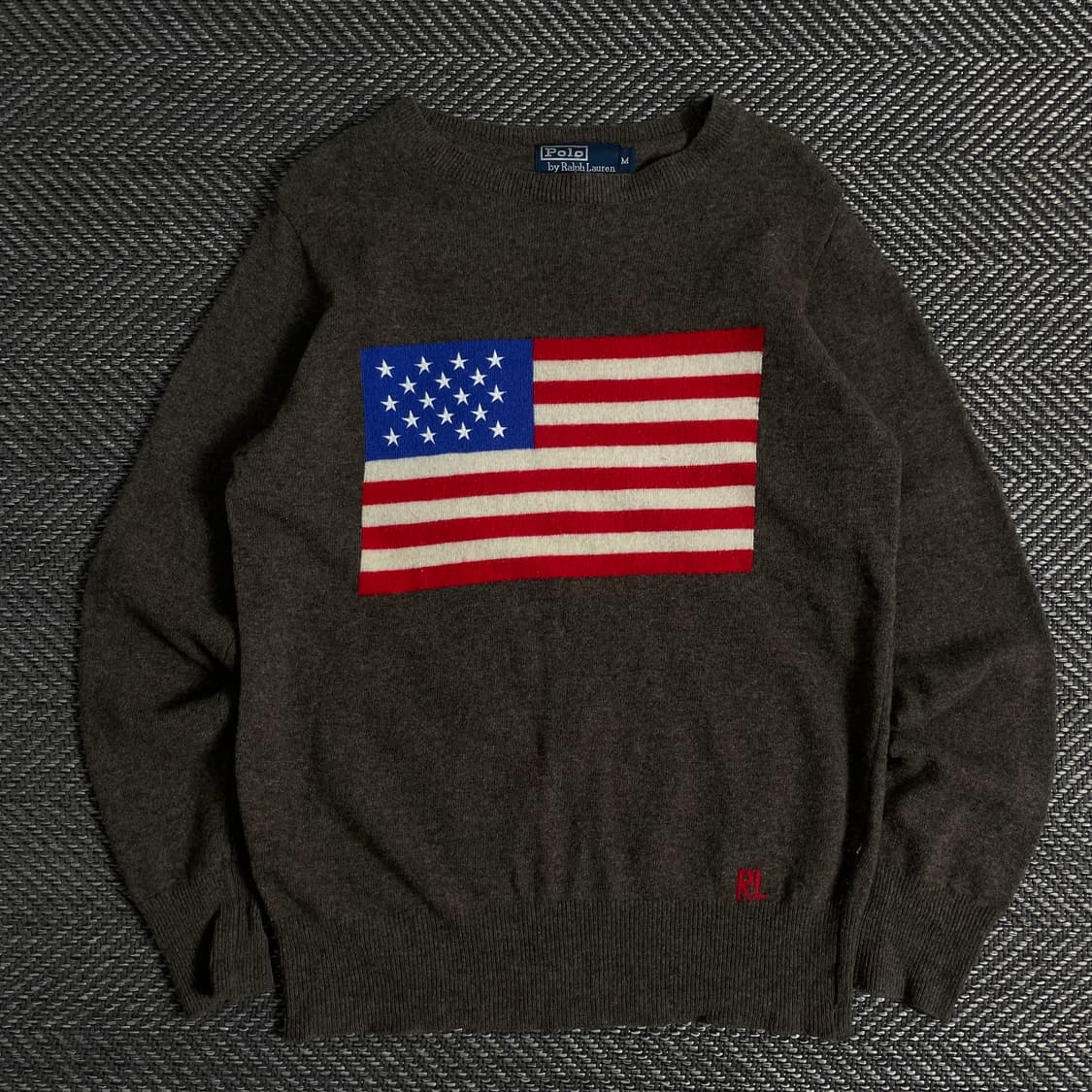 폴로 랄프로렌 성조기 빅로고 램스울 니트o 3334 상품이미지1