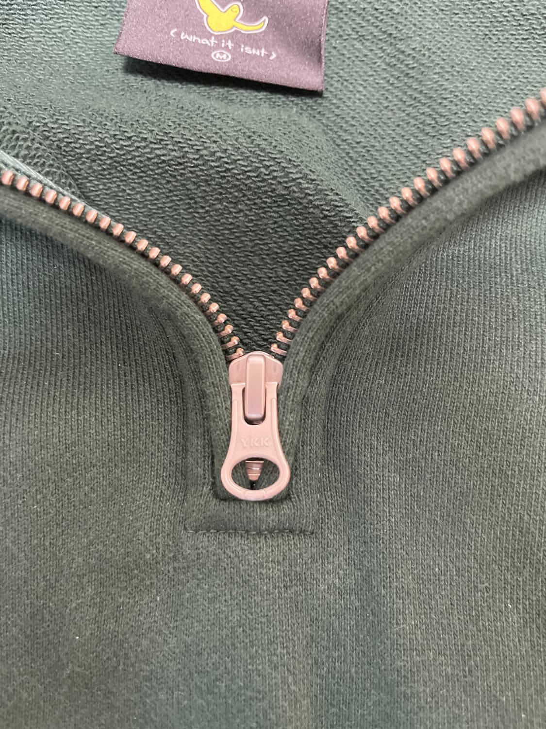 희귀) 와릿이즌 반집업 후드 그린 상품이미지4