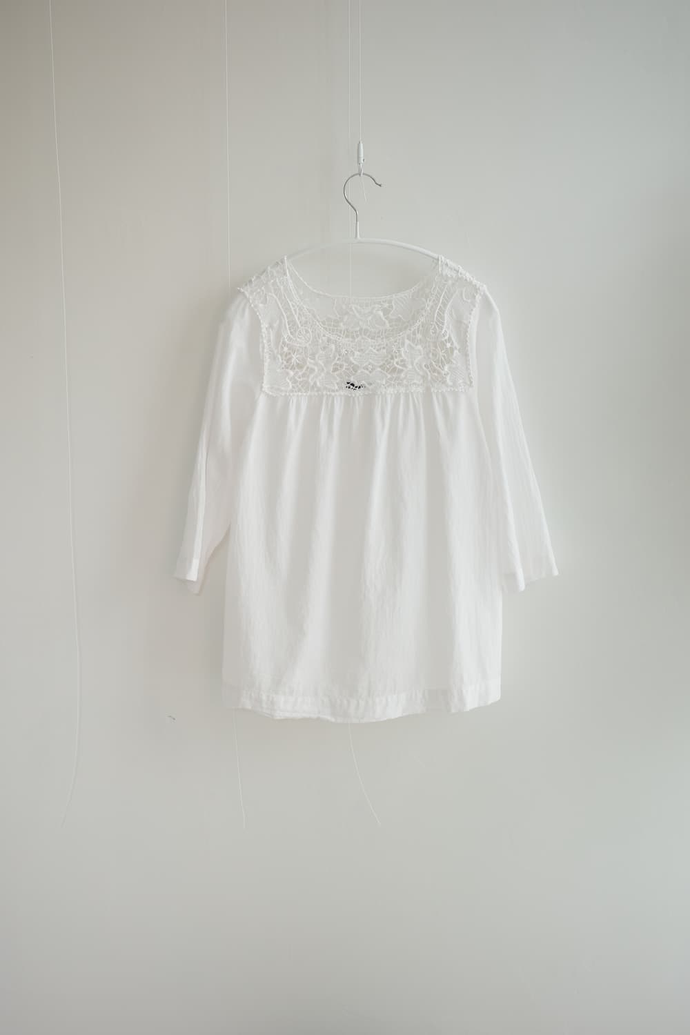 GAP white sheer shirring top 상품이미지2